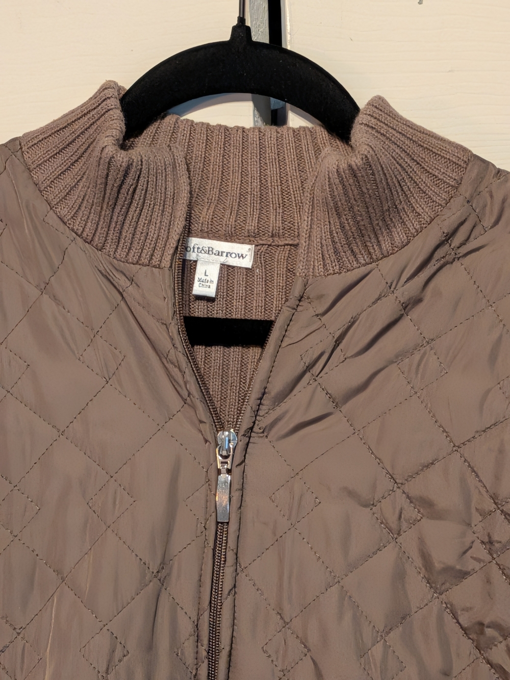 croft & barrow Quilted Zip-Front Jacket - Brown - Picture 3 of 10